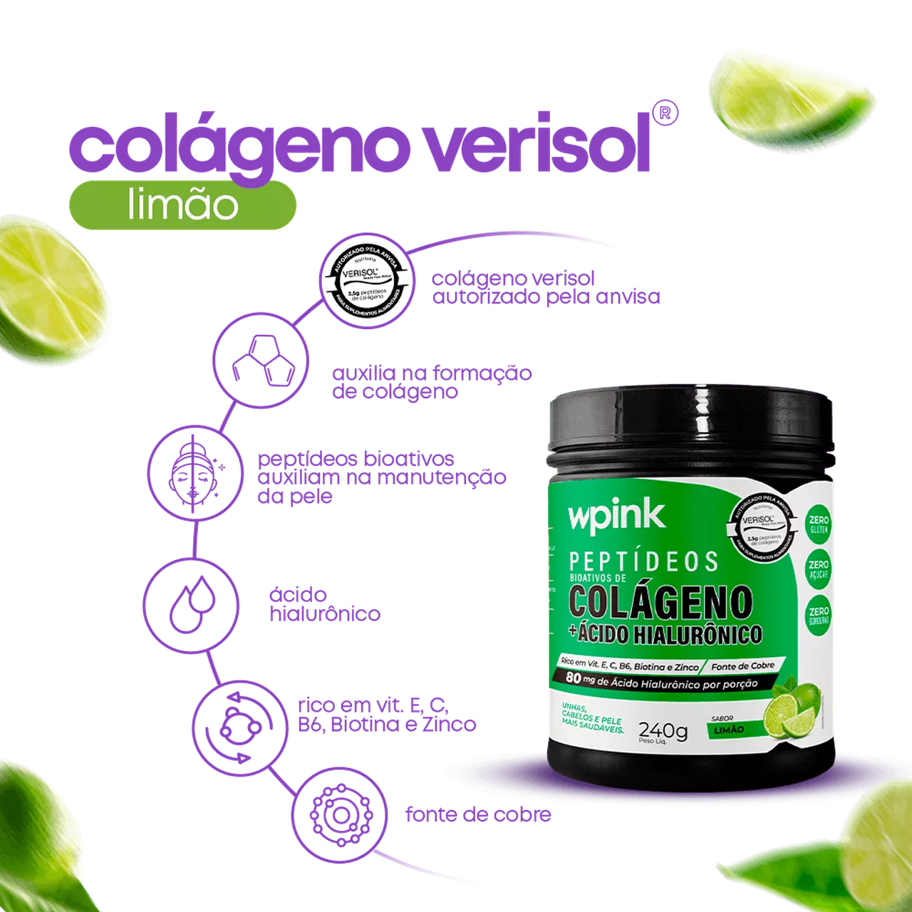 colágeno de limão - 240g - the supply - Imagem 2