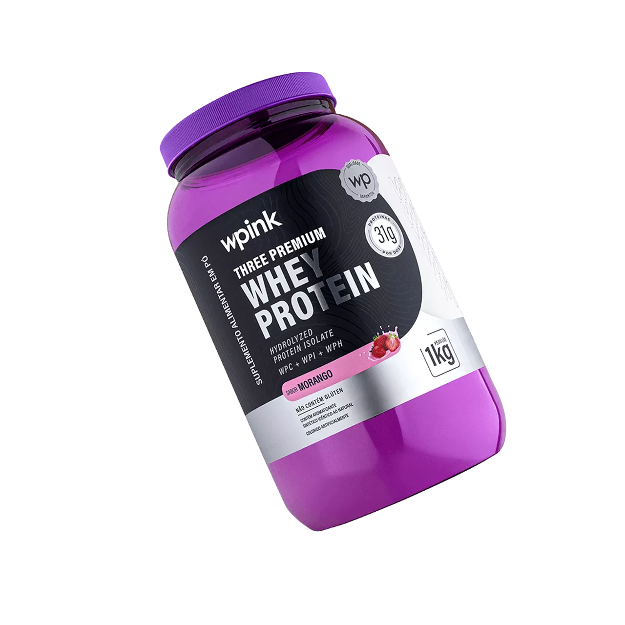 three premium whey protein morango 3W - (1kg) - Imagem 3