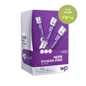 power pink sem cafeína de uva verde - pré-treino - 300g