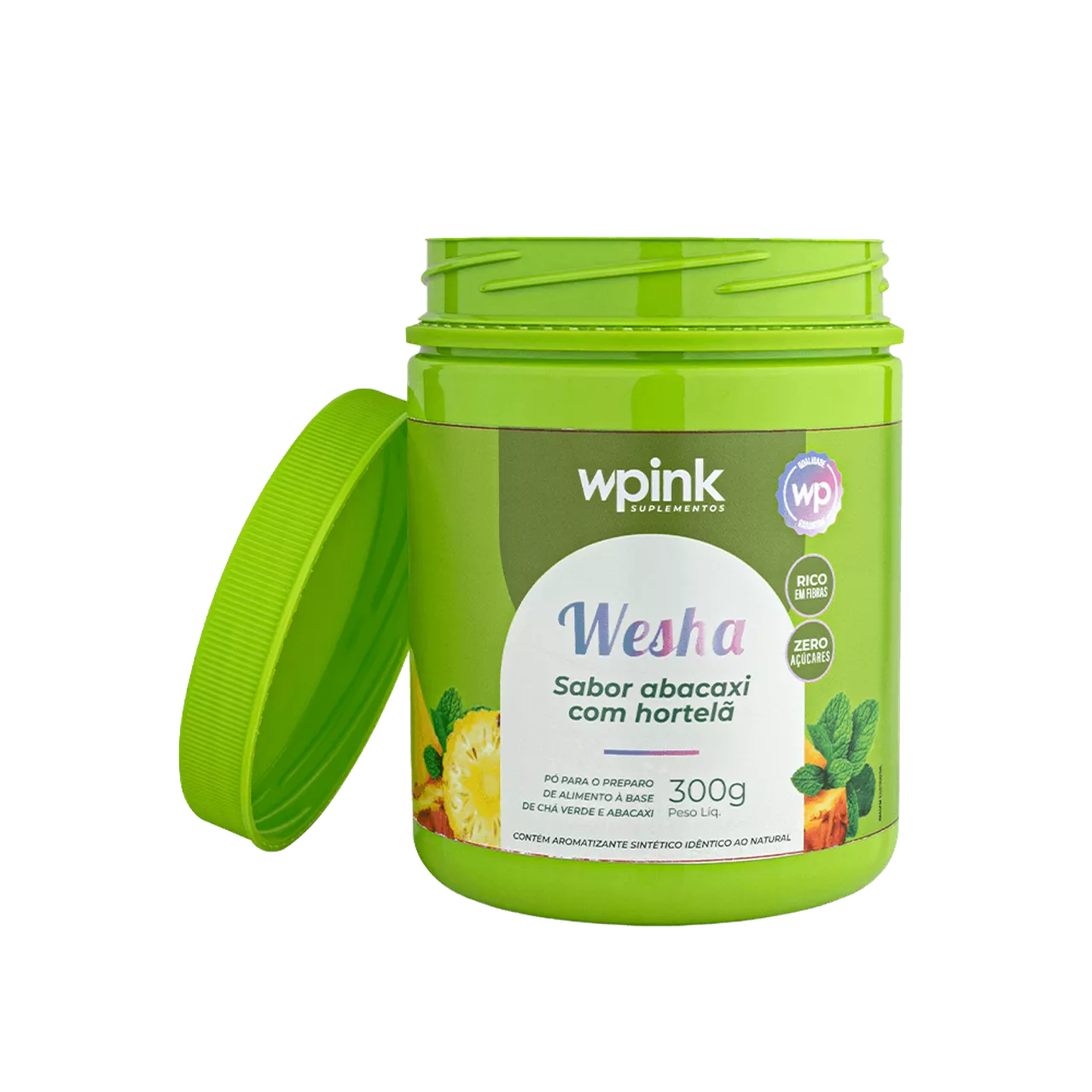 wesha chá verde e abacaxi - 300g - Imagem 3